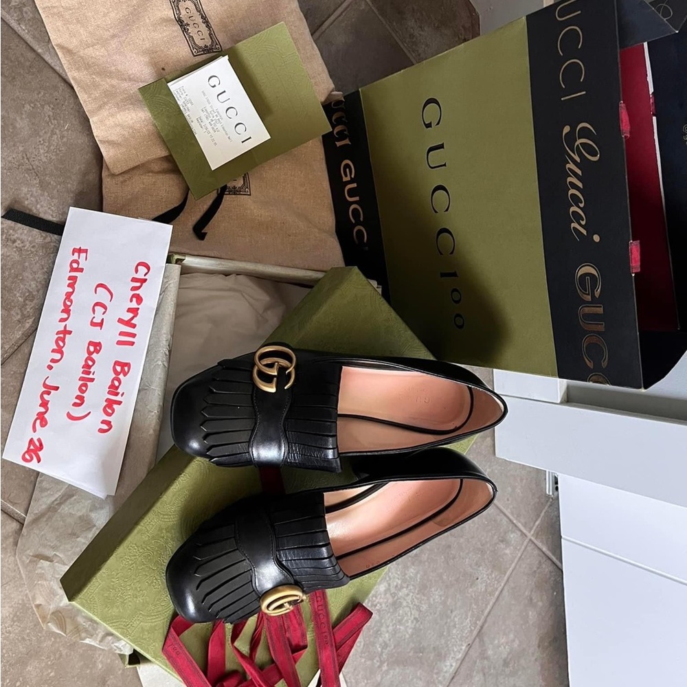‼️PRICE DROP $500❗️Gucci mid-heel pump SZ36 (fit like 6.5)